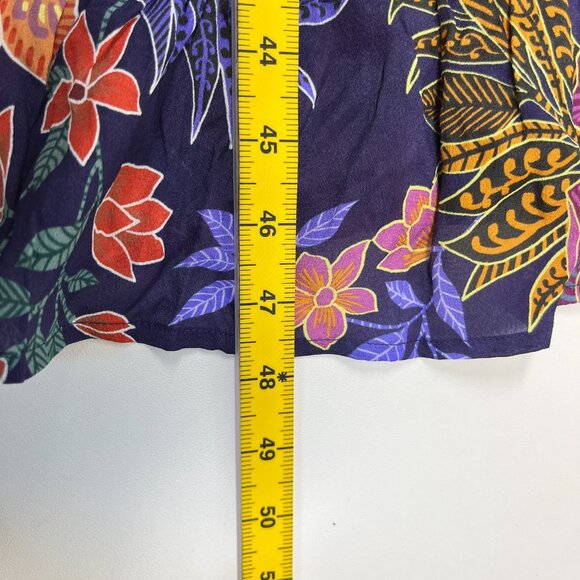 $598 NWT Johnny Was Jade Silk Blend DAPHNE TEA Tiered Ruffles Midi DRESS Size XS - Picture 15 of 16